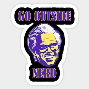 go outside nerd Sticker